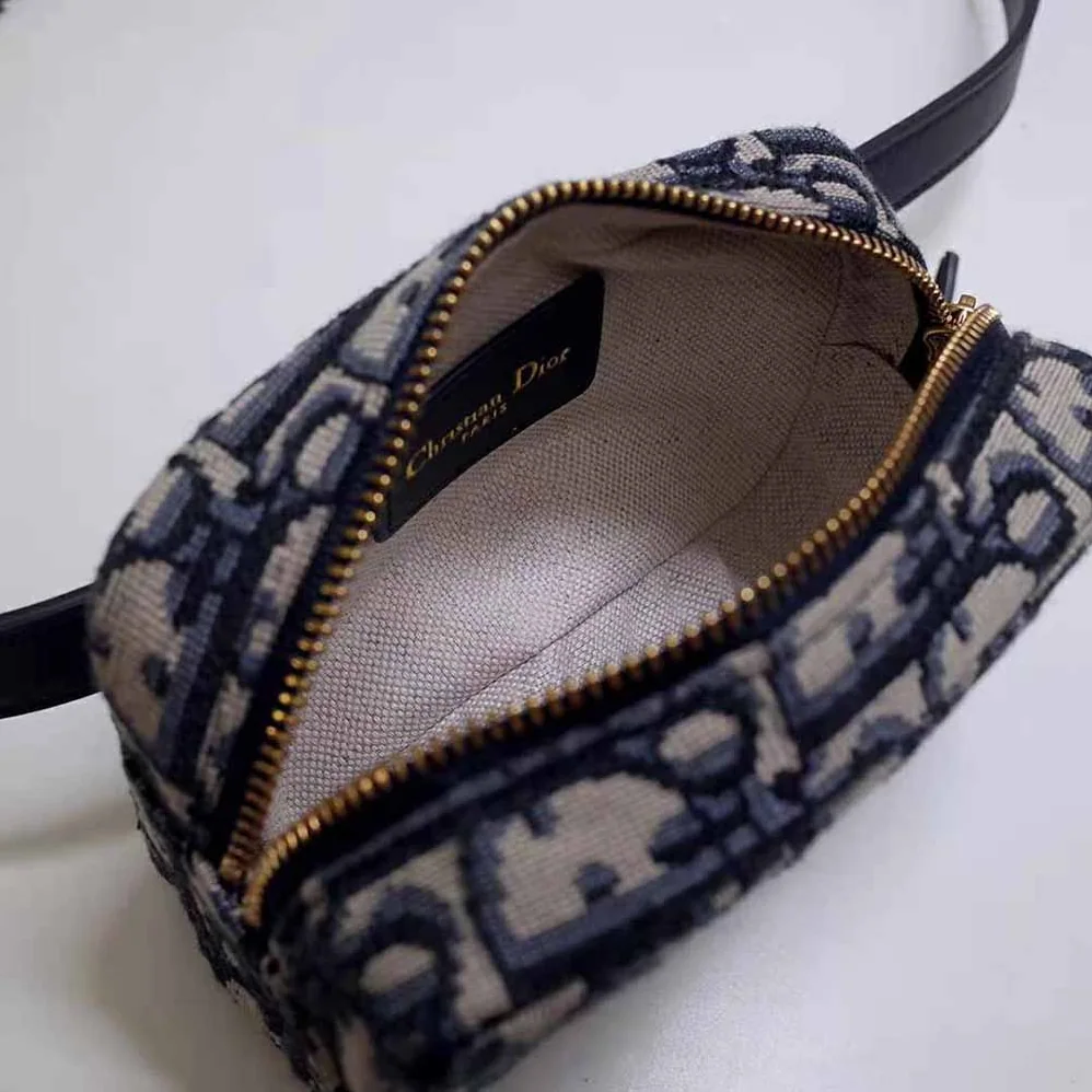 Dior Oblique Belt Pouch Blue Dior Oblique Jacquard for Women Dior Oblique Belt Pouch Blue Dior Oblique Jacquard for Women