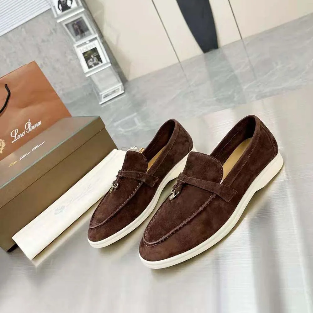 Loro Piana Summer Charms Walk Loafers for Unisex in Brown Loro Piana Summer Charms Walk Loafers for Unisex in Brown