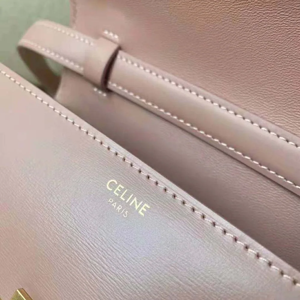 Celine Teen Classic Bag in Box Calfskin for Women in Pink Celine Teen Classic Bag in Box Calfskin for Women in Pink
