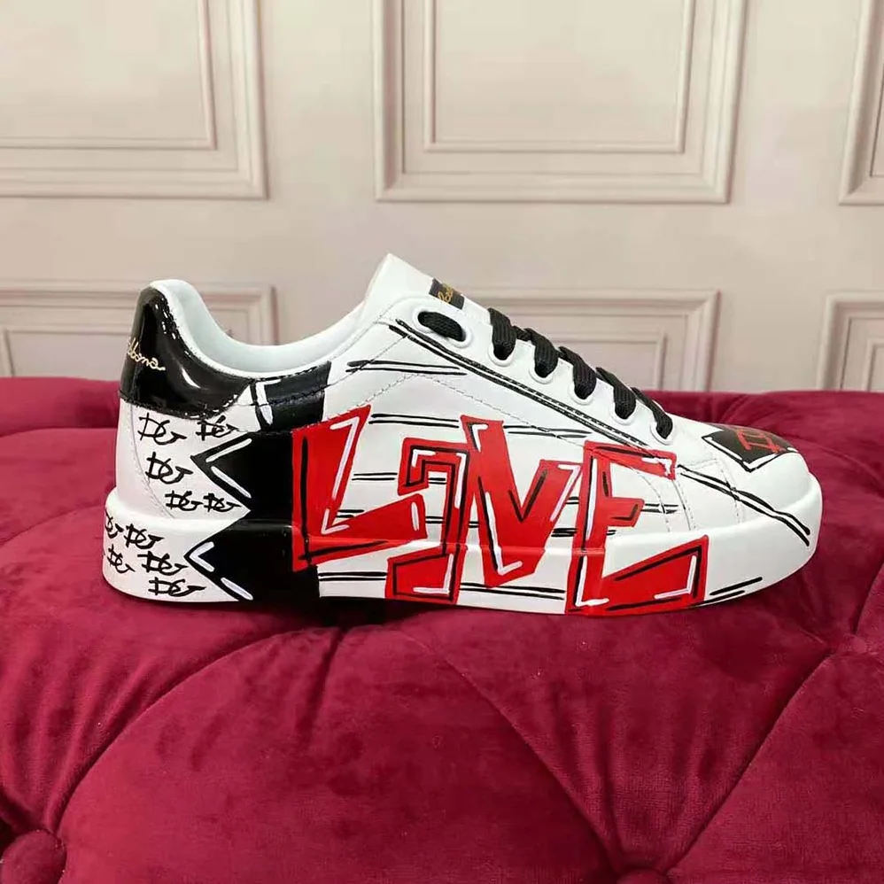 Dolce Gabbana D&G Limited Edition Valentine s Day Portofino Sneakers for Men Dolce Gabbana D&G Limited Edition Valentine s Day Portofino Sneakers for Men