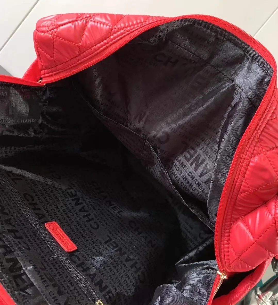 Chanel Classic Quilted Suitcase Red / Chanel Classic Quilted Suitcase Red /