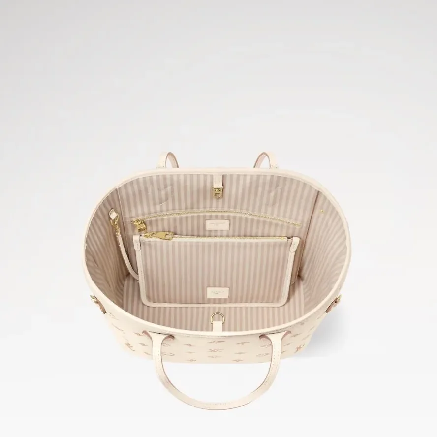 Louis Vuitton Neverfull MM Tote Bag in Eden Gold Hardware