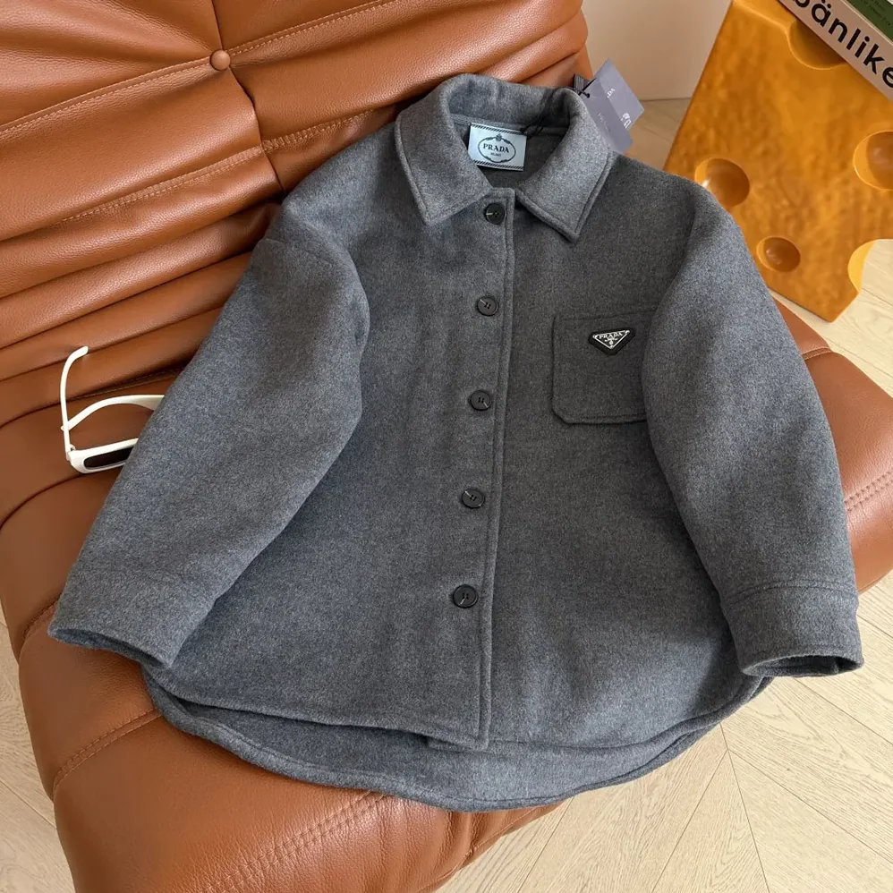 Prada Single-Breasted Double Cashwool Caban Jacket for Women Prada Single-Breasted Double Cashwool Caban Jacket for Women