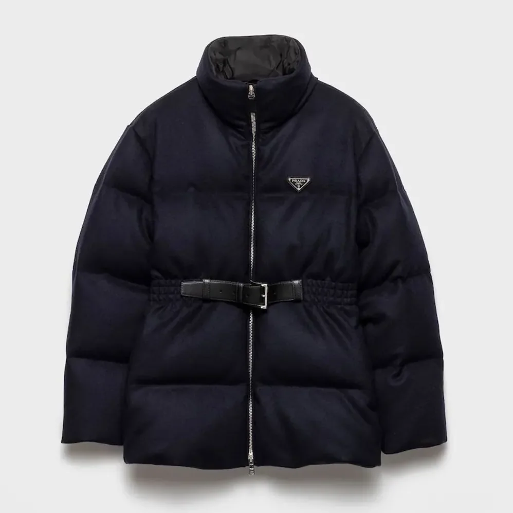 Prada Loden Down Jacket for Men in Navy Prada Loden Down Jacket for Men in Navy