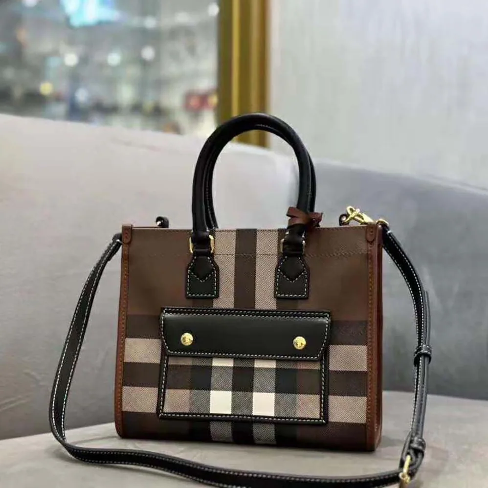 Burberry Mini Freya Tote for Women in Brown Burberry Mini Freya Tote for Women in Brown