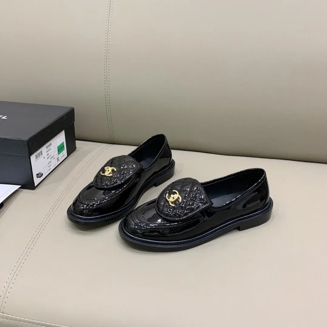 Chanel Loafers Shiny Black , Shoes for Women Chanel Loafers Shiny Black , Shoes for Women