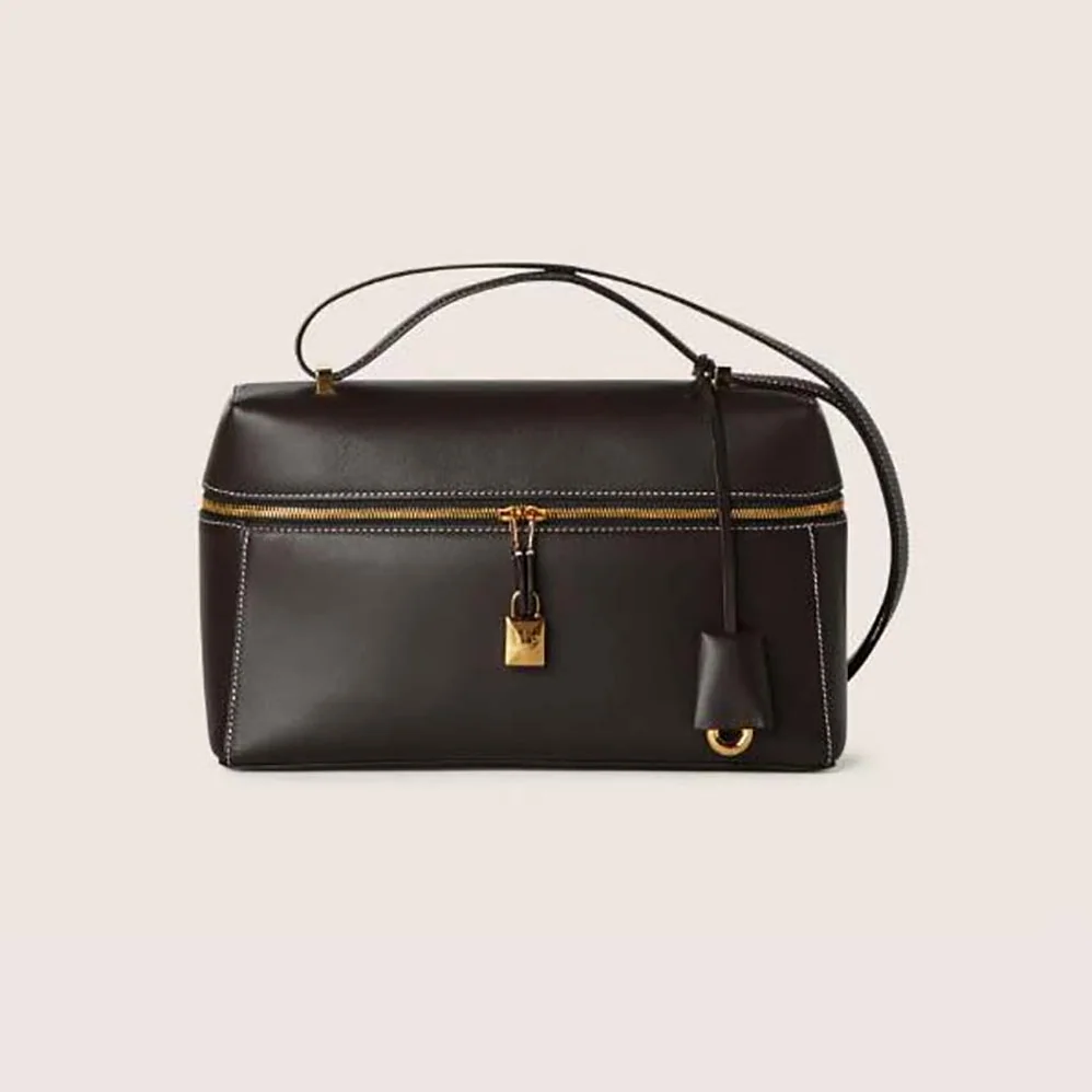 Loro Piana Extra Bag in Calfskin Leather for Women in Chocolate Loro Piana Extra Bag in Calfskin Leather for Women in Chocolate
