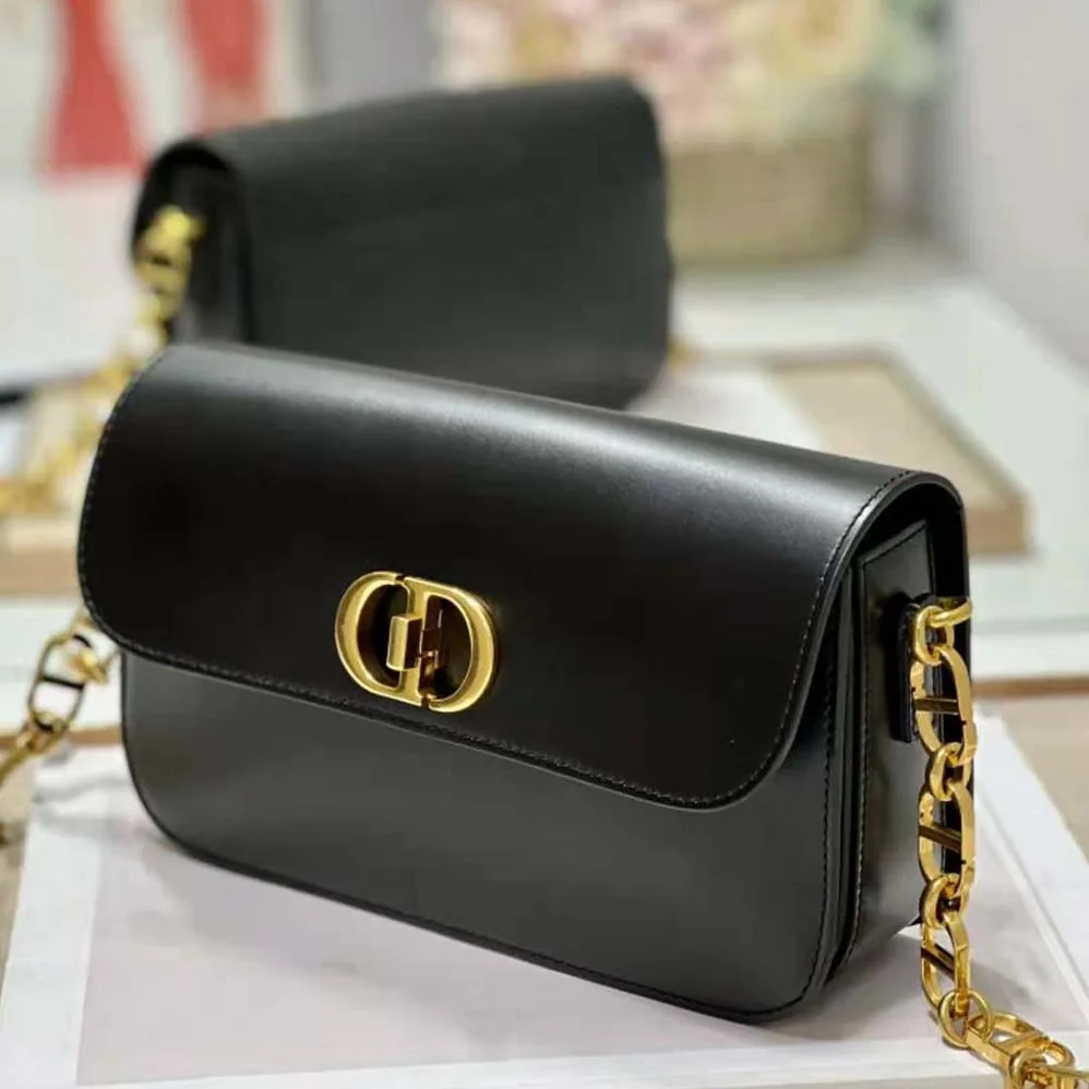 Dior 30 Montaigne Avenue Bag Black Box Calfskin for Women Dior 30 Montaigne Avenue Bag Black Box Calfskin for Women