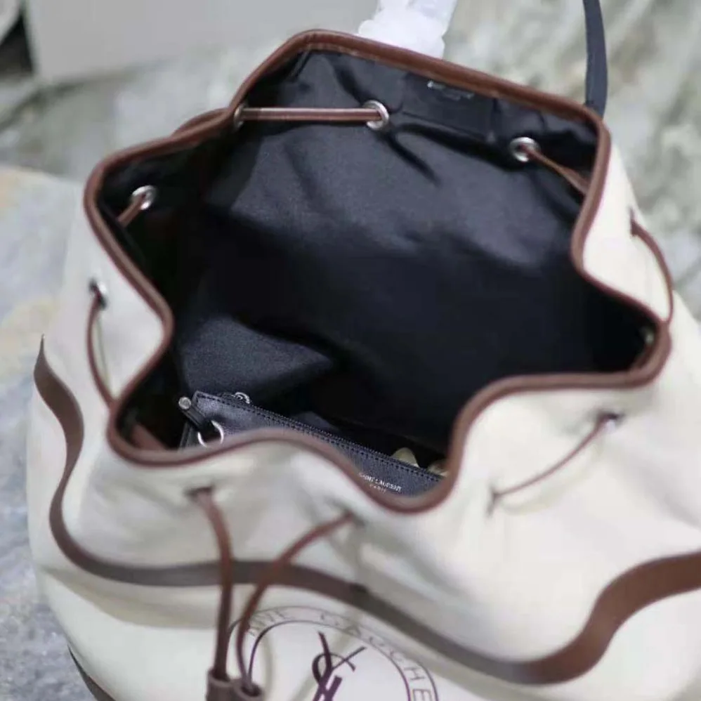 Saint Laurent YSL Rive Gauche Sling Bag in Smooth Leather for Men in White