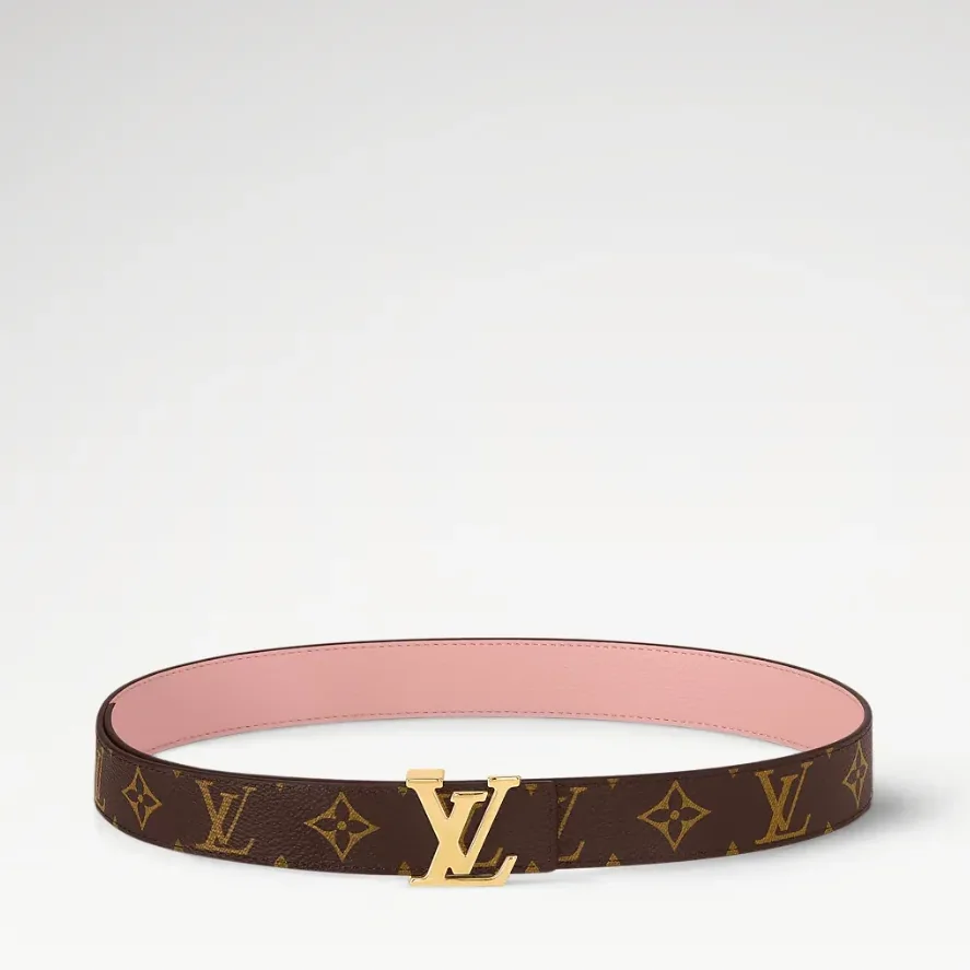 Louis Vuitton LV Initiales Reversible Belt Rose Poudre