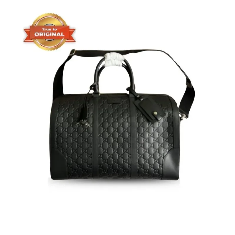 Gucci Gg Black Carry in On Duffle Black /