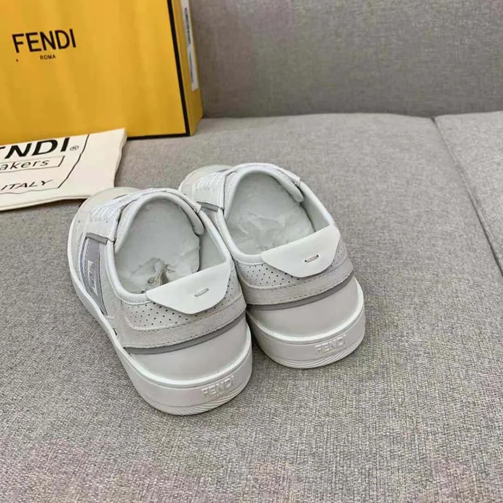 Fendi Step White Leather Low for Men in tops Fendi Step White Leather Low for Men in tops