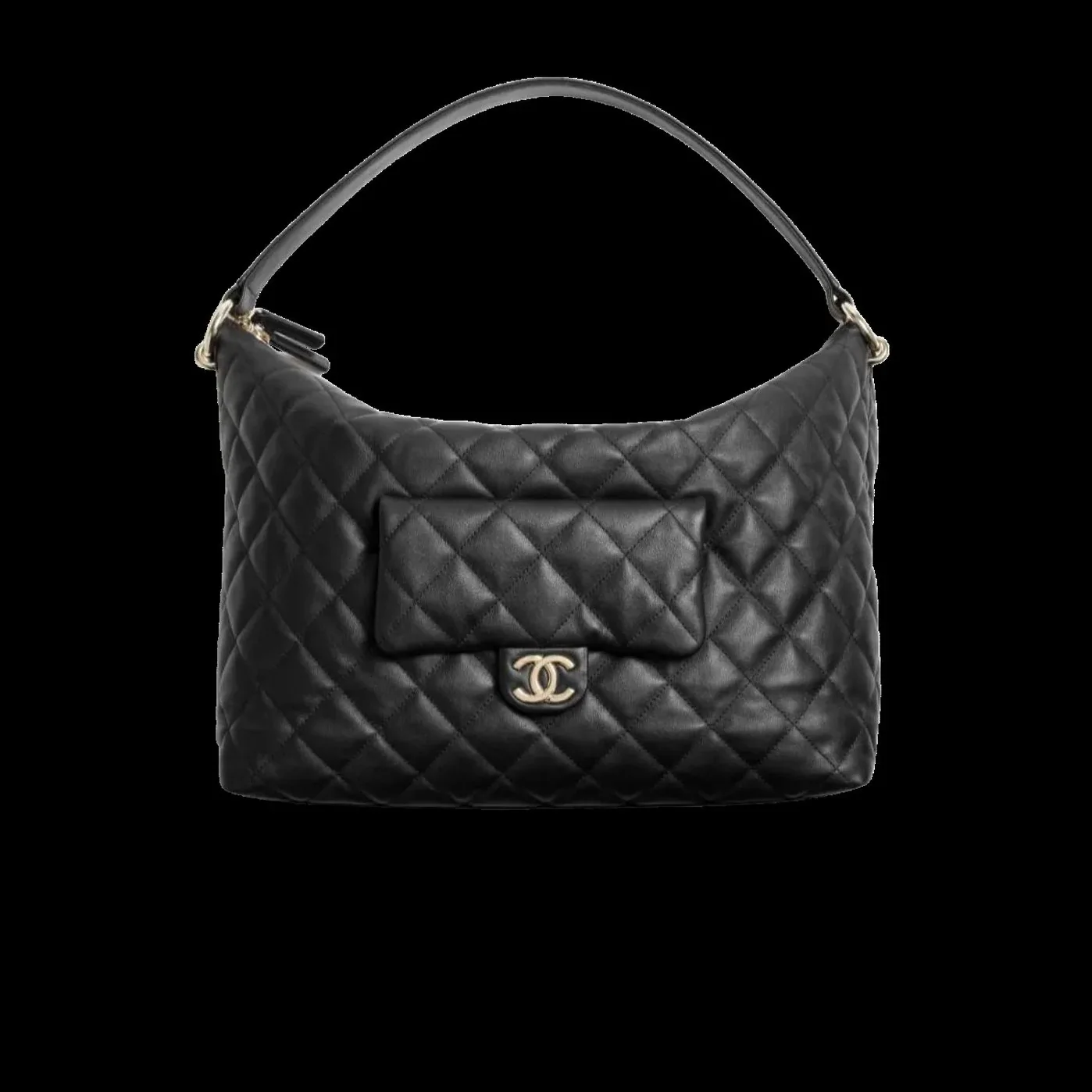 Chanel Hobo Maxi Bag in Black Goldware Chanel Hobo Maxi Bag in Black Goldware