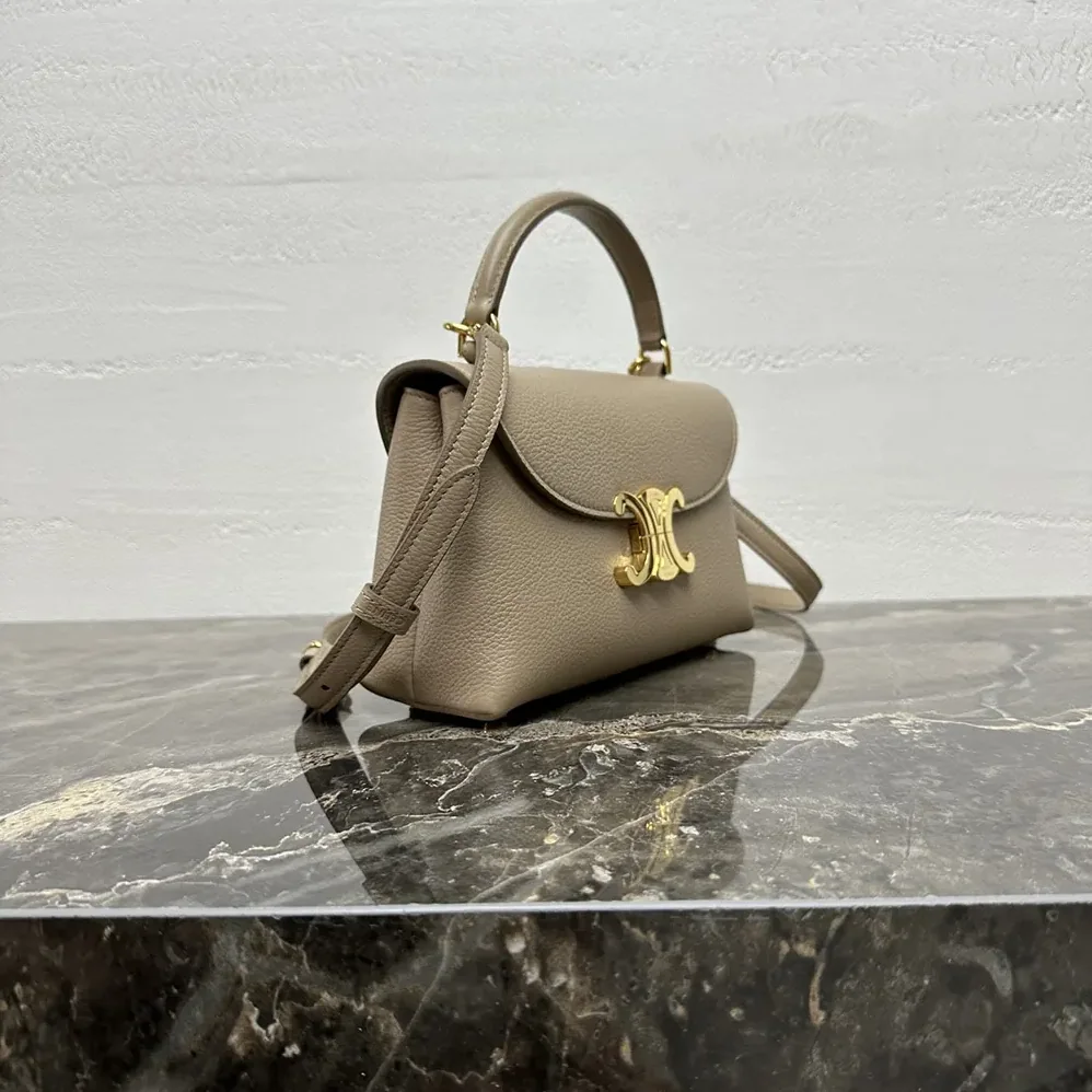 Celine Teen Nino Bag in Smooth Satinated Calfskin for Women in Sandy Celine Teen Nino Bag in Smooth Satinated Calfskin for Women in Sandy