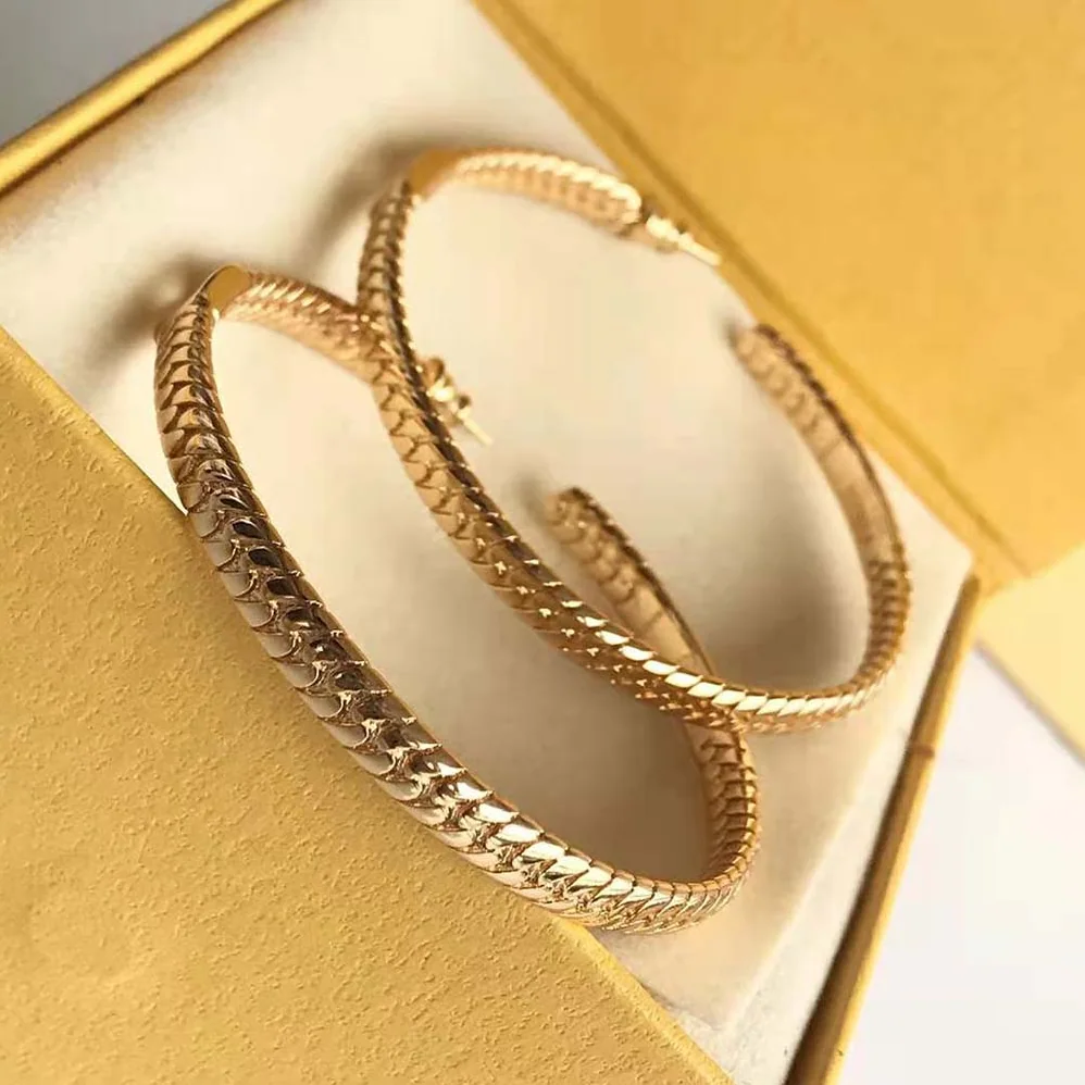 Fendi Baguette Large Earrings Gold for Women in Color Earrings