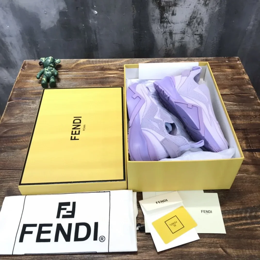 Fendi Flow Purple Sneakers 7E1504AHI8F1GB9 Fendi Flow Purple Sneakers 7E1504AHI8F1GB9