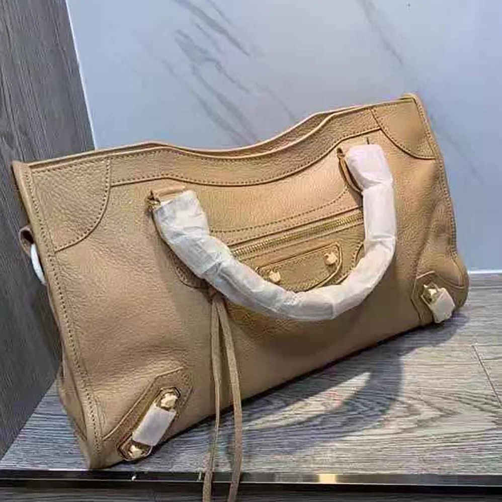 Balenciaga Classic Metallic Edge City S Goatskin Hand Carry Bag for Women