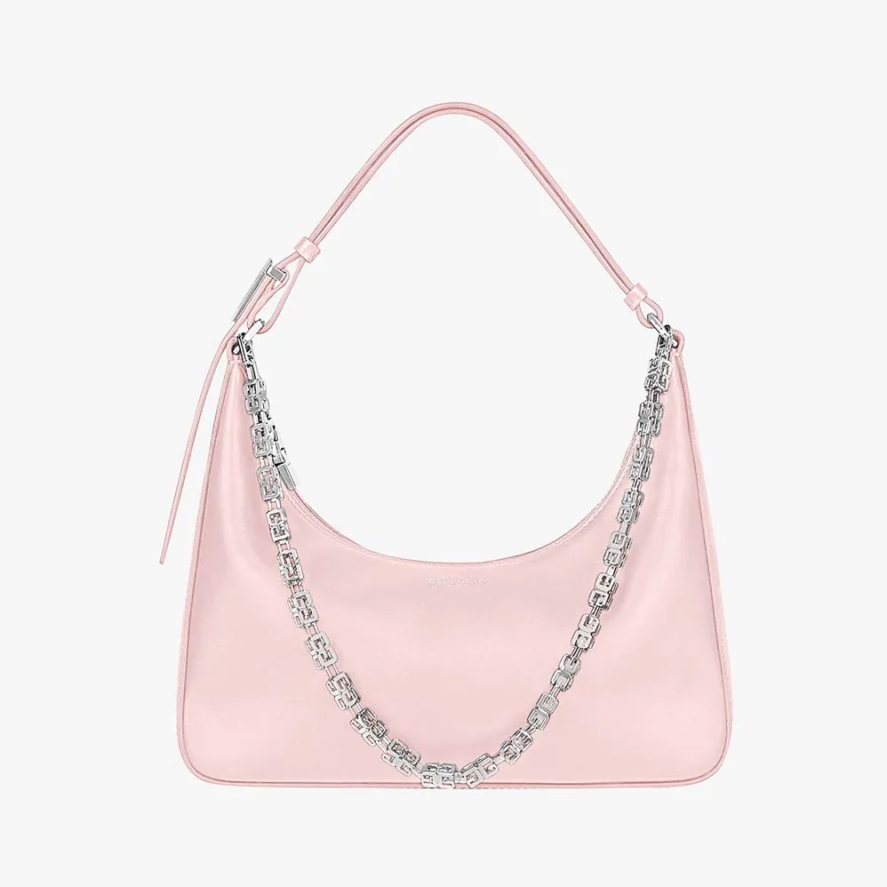 Givenchy Small Moon Cut Out Bag in Leather for Women in Pink Givenchy Small Moon Cut Out Bag in Leather for Women in Pink