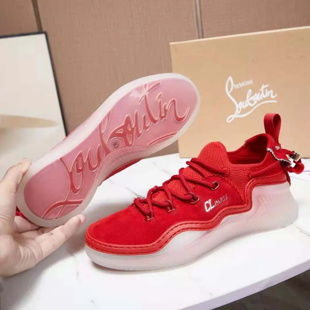 Christian Louboutin Arpoador Donna in Suede Leather for Women in Red