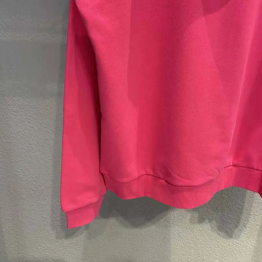 Celine Loose Sweatshirt in Cotton Fleece for Women in Pink