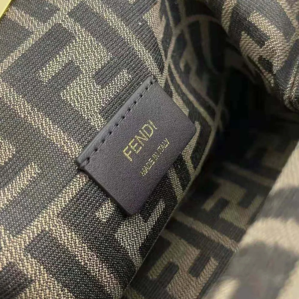 Fendi First Small White Mohair Wool Bag for Women