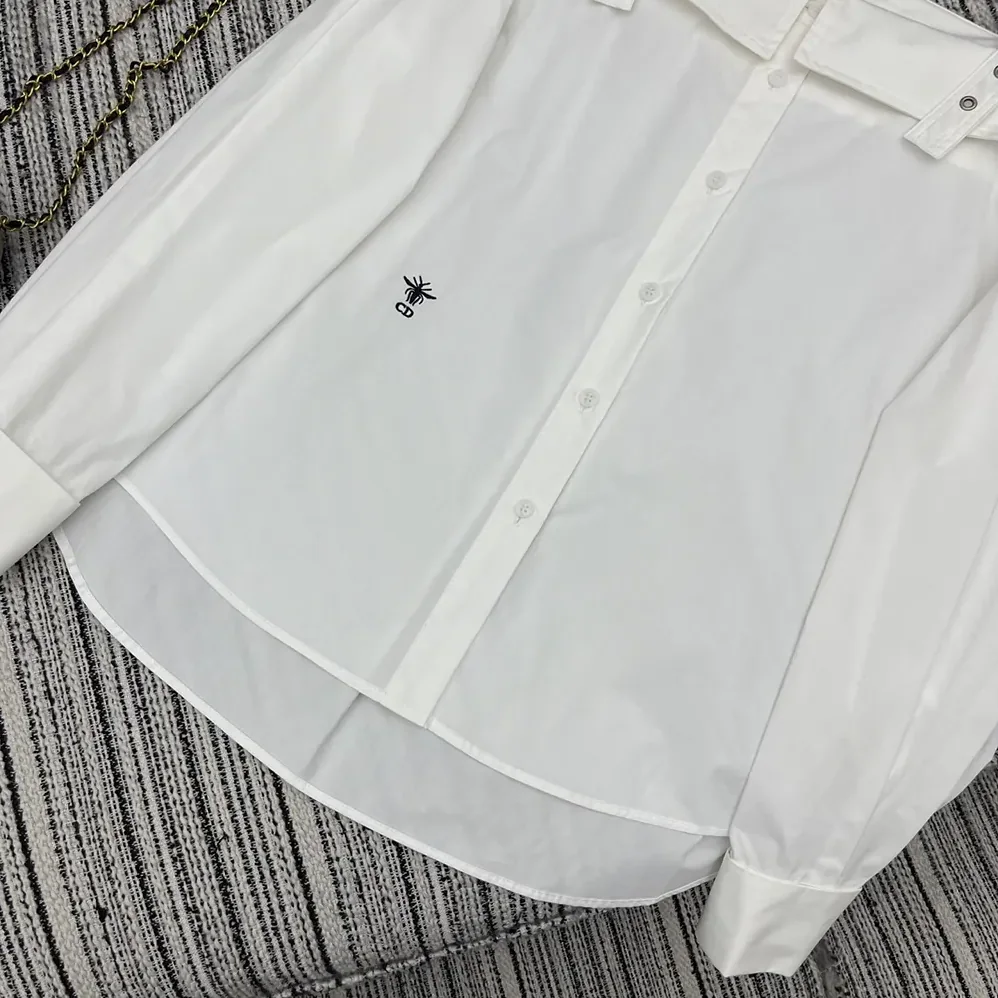 Dior Blouse White Cotton Poplin for Women