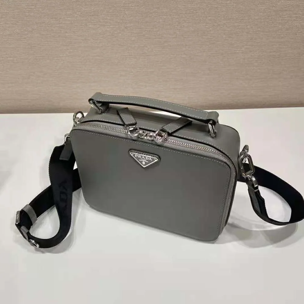 Prada Brique Saffiano Leather Bag for Men in Gray Prada Brique Saffiano Leather Bag for Men in Gray