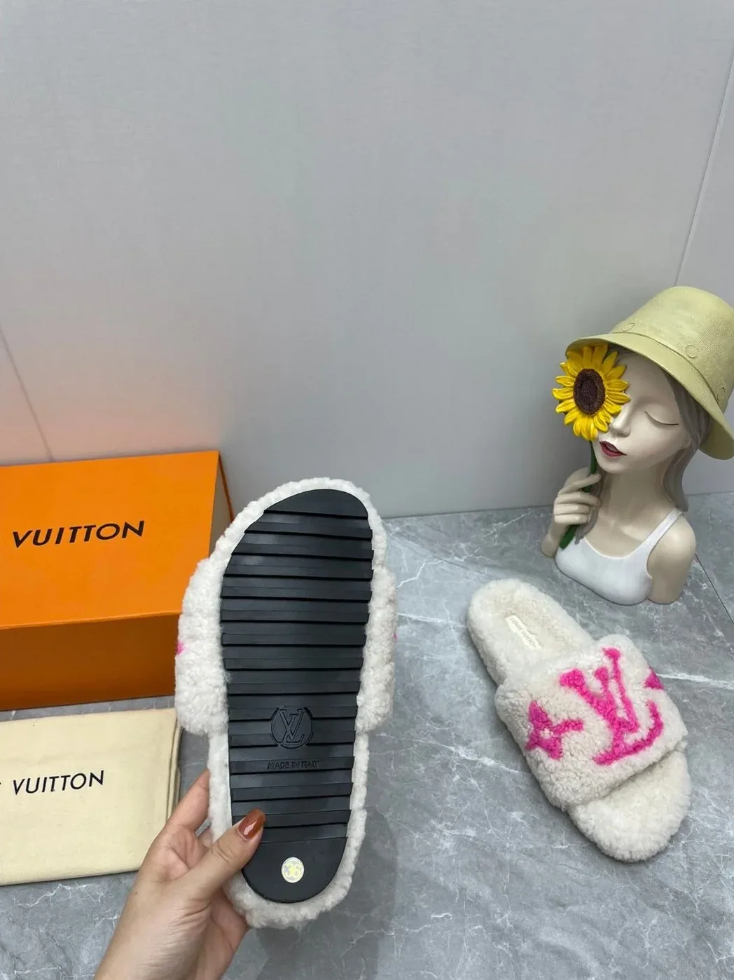 Louis Vuitton Paseo Flat Comfort Mule Pink