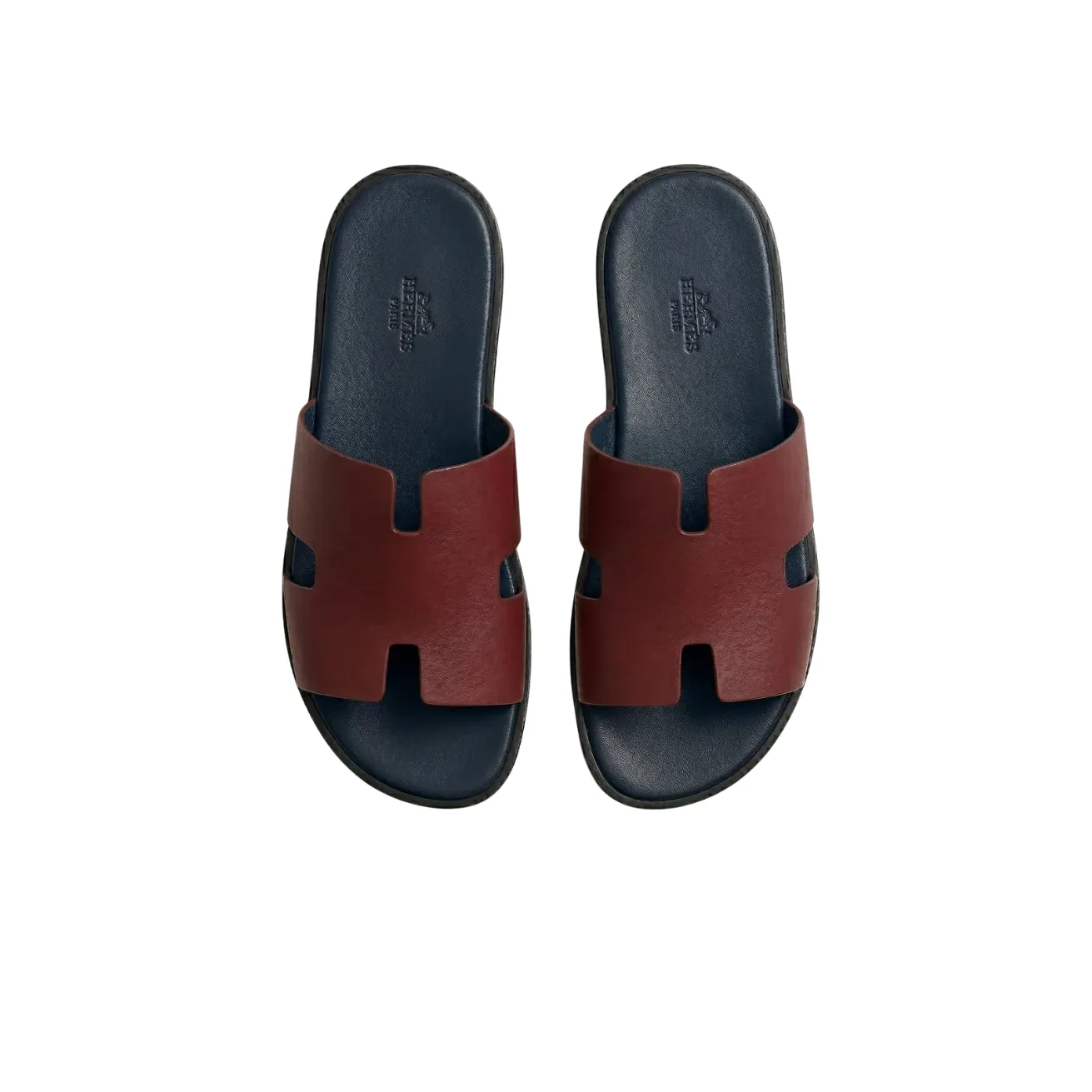 Hermes Izmir Sandals Purple in Dark Blue