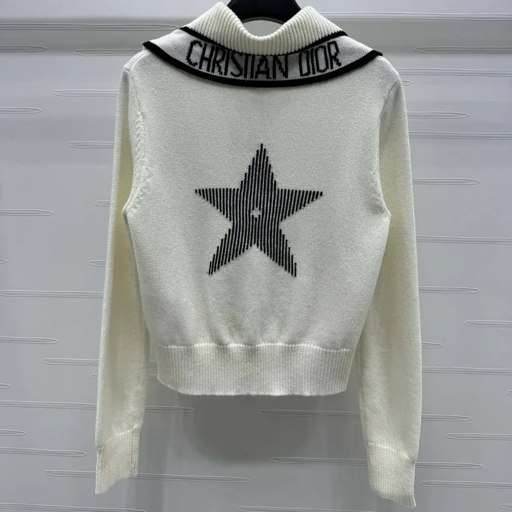 Dior DiorAlps Sweater White Wool and Cashmere Knit for Women