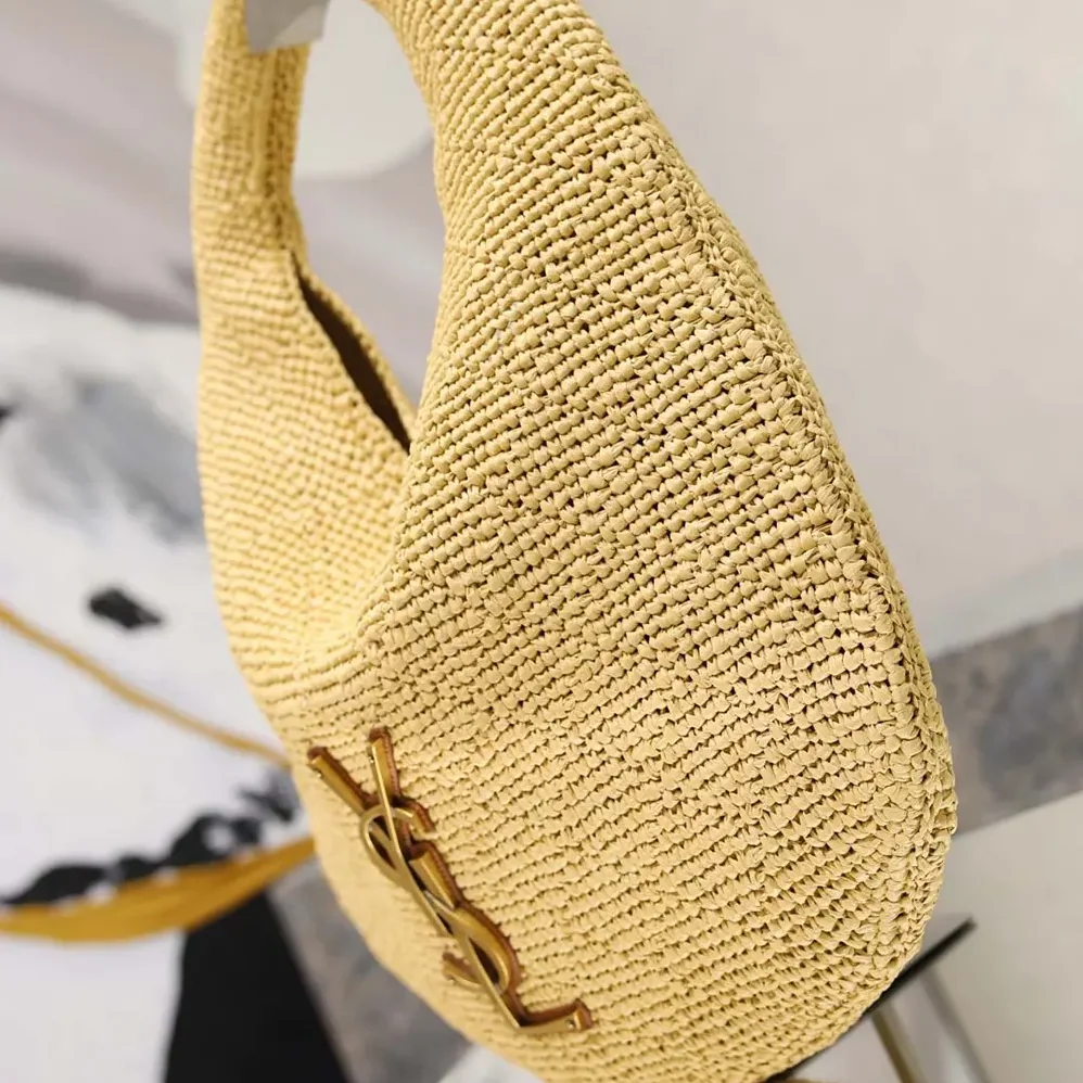 Saint Laurent YSL Icare Hobo In Raffia for Women