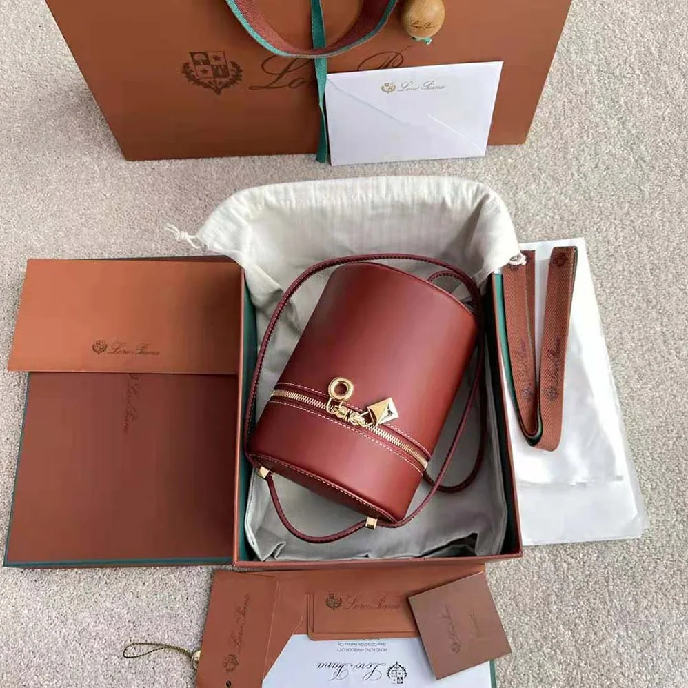 Loro Piana Medium Extra Case in Calfskin Leather for Women in Red Loro Piana Medium Extra Case in Calfskin Leather for Women in Red