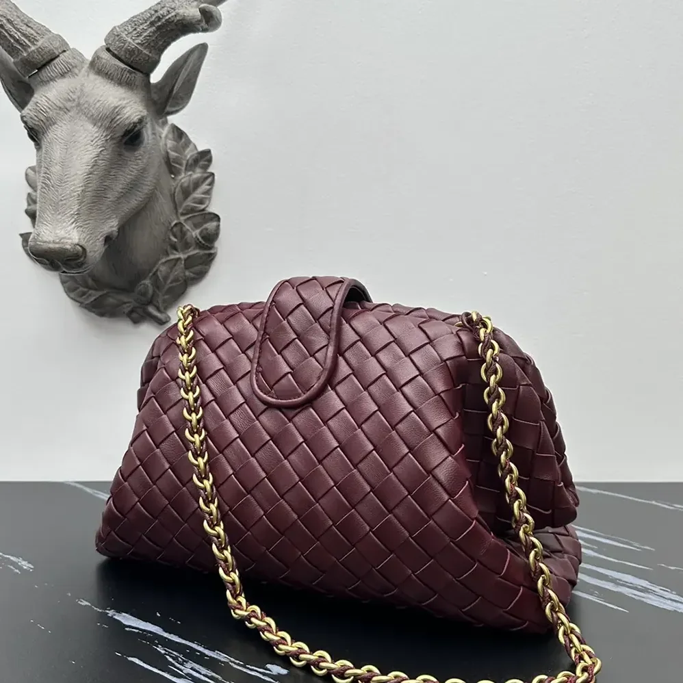 Bottega Veneta Teen Lauren 1980 With Chain for Women in Barolo