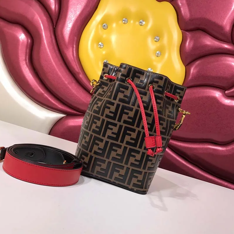 Fendi Mon Tresor Multicolor Leather Bag for Women Fendi Mon Tresor Multicolor Leather Bag for Women