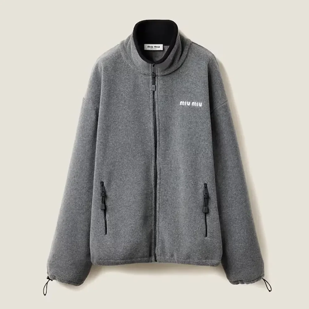 Miu Miu Fleece sweatshirt for Women in Grey