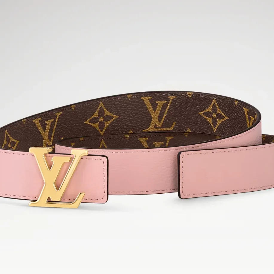 Louis Vuitton LV Initiales Reversible Belt Rose Poudre