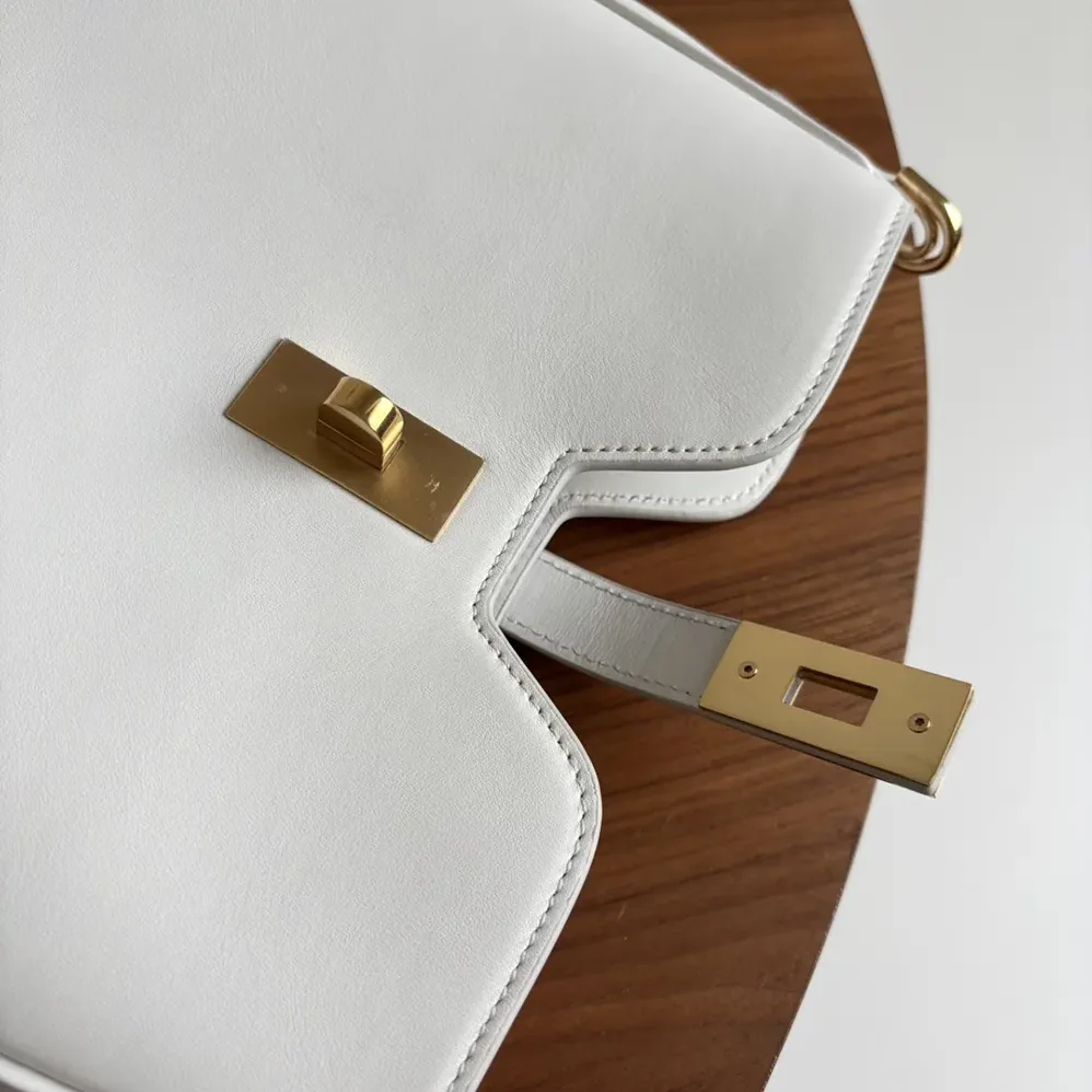 Celine Small Camille 16 Soft Bag in Smooth Calfskin for Women in White Celine Small Camille 16 Soft Bag in Smooth Calfskin for Women in White