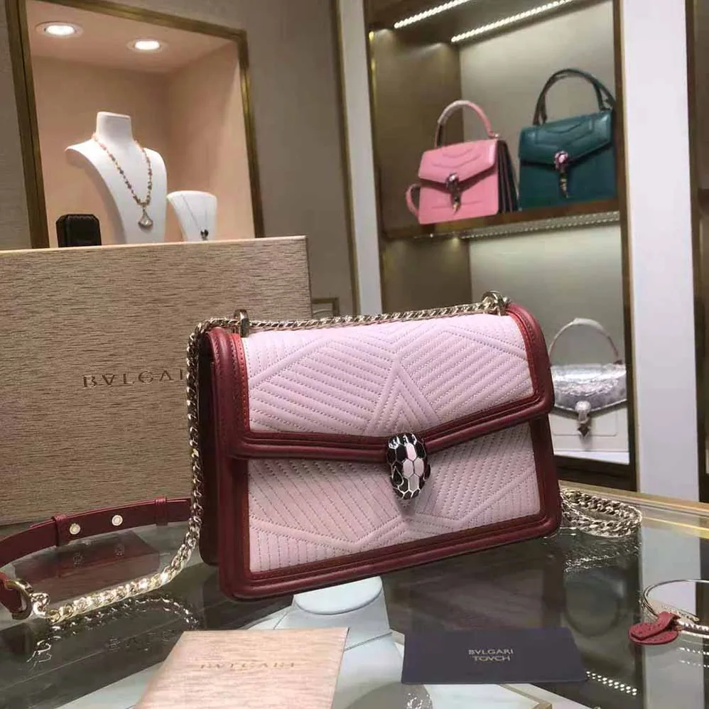 Bvlgari Serpenti Forever Shoulder Bag for Women in Pink Bvlgari Serpenti Forever Shoulder Bag for Women in Pink