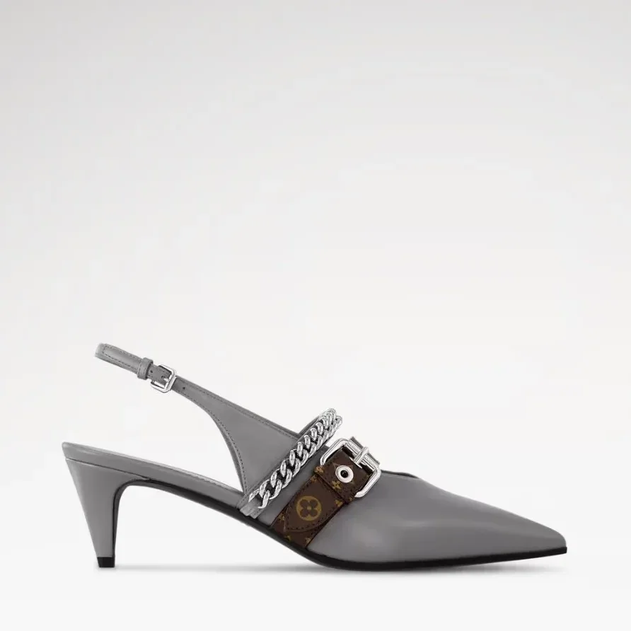 Louis Vuitton LV Vibe Slingback Pump Gray 1AHL15