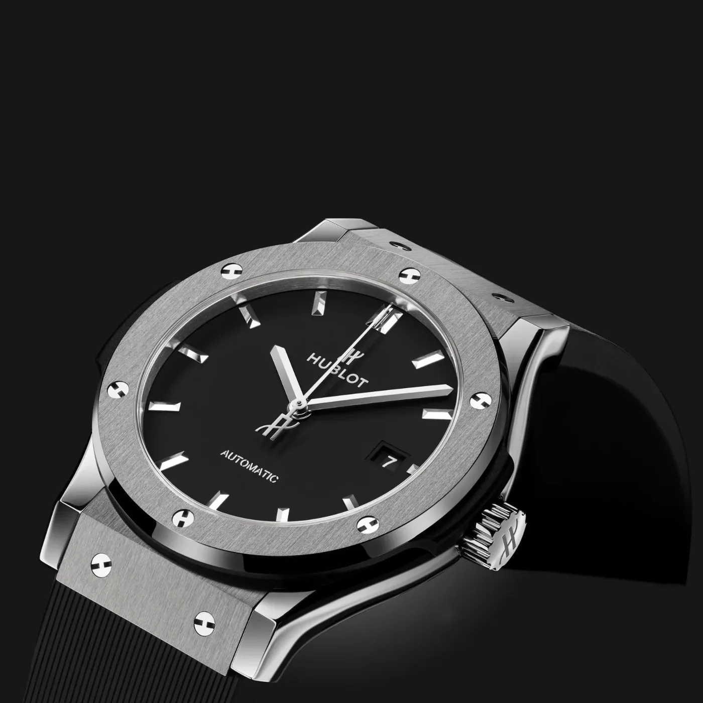 Hublot Classic Fusion Watch Black Strap Matte Black Dial Hublot Classic Fusion Watch Black Strap Matte Black Dial