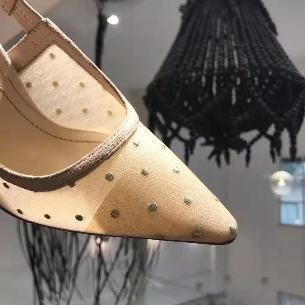 Dior J'adior Plumetis Slingback Pump Strass 10cm Heel for Women in Sandy Dior J'adior Plumetis Slingback Pump Strass 10cm Heel for Women in Sandy
