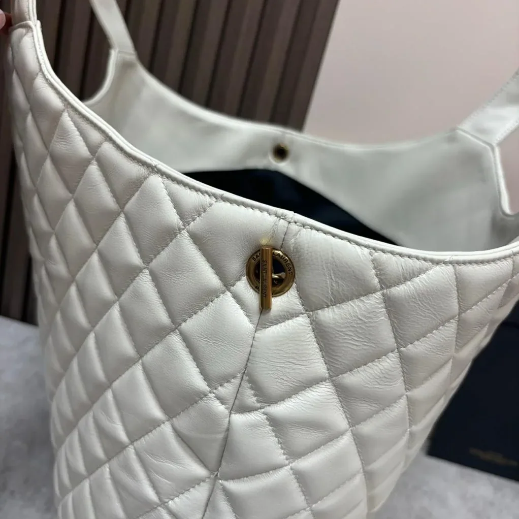 Icare Maxi Shopping Bag White in YSL