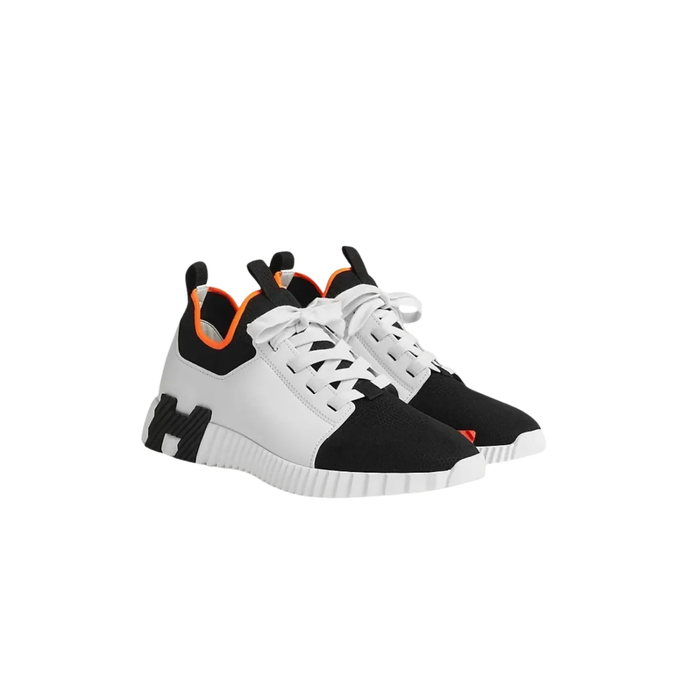 Hermes Depart Slip in On Sneakers Noir/ Blanc Hermes Depart Slip in On Sneakers Noir/ Blanc