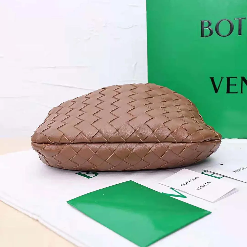 Bottega Veneta Mini Jodie in Lambskin Leather for Women in Brown Bottega Veneta Mini Jodie in Lambskin Leather for Women in Brown