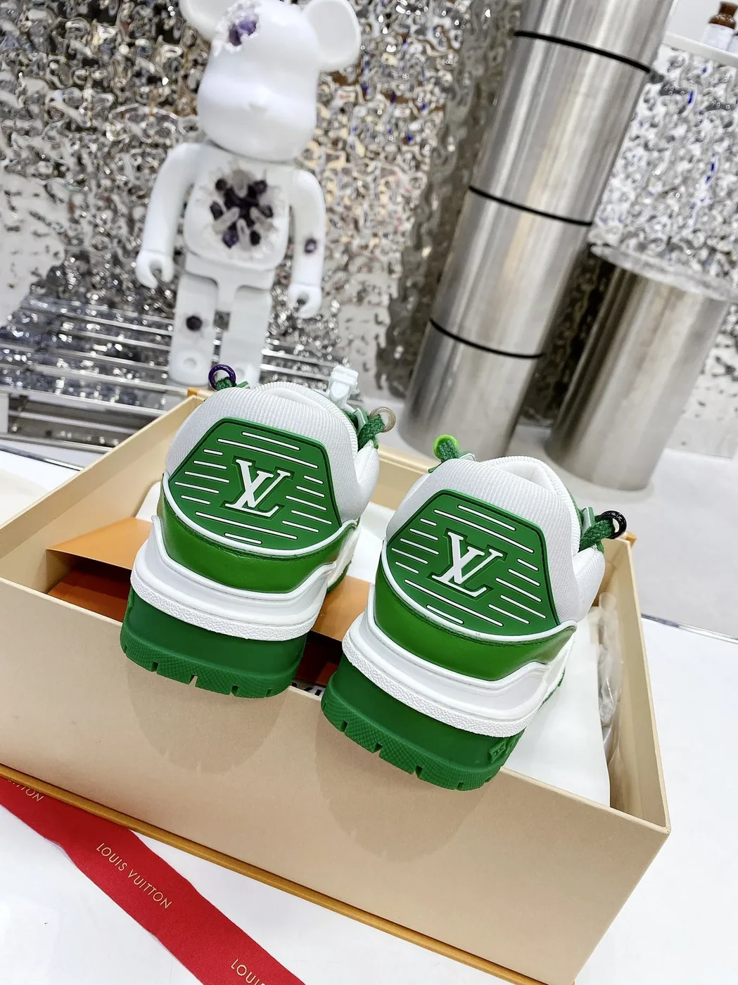 Louis Vuitton LV Trainer Sneaker Green Louis Vuitton LV Trainer Sneaker Green