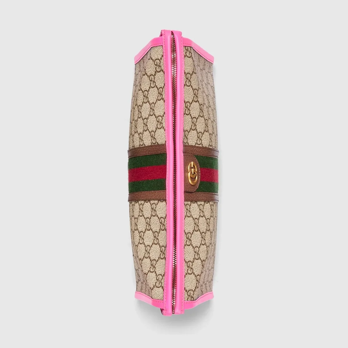 Gucci Ophidia Clutch & Pouch in Beige Gold Hardware