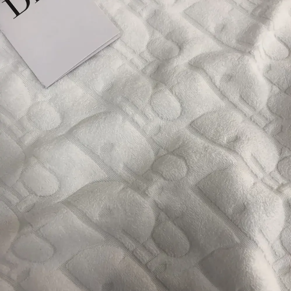Dior Oblique Relaxed-Fit T-Shirt Off for Men in White Terry Cotton Jacquard Dior Oblique Relaxed-Fit T-Shirt Off for Men in White Terry Cotton Jacquard