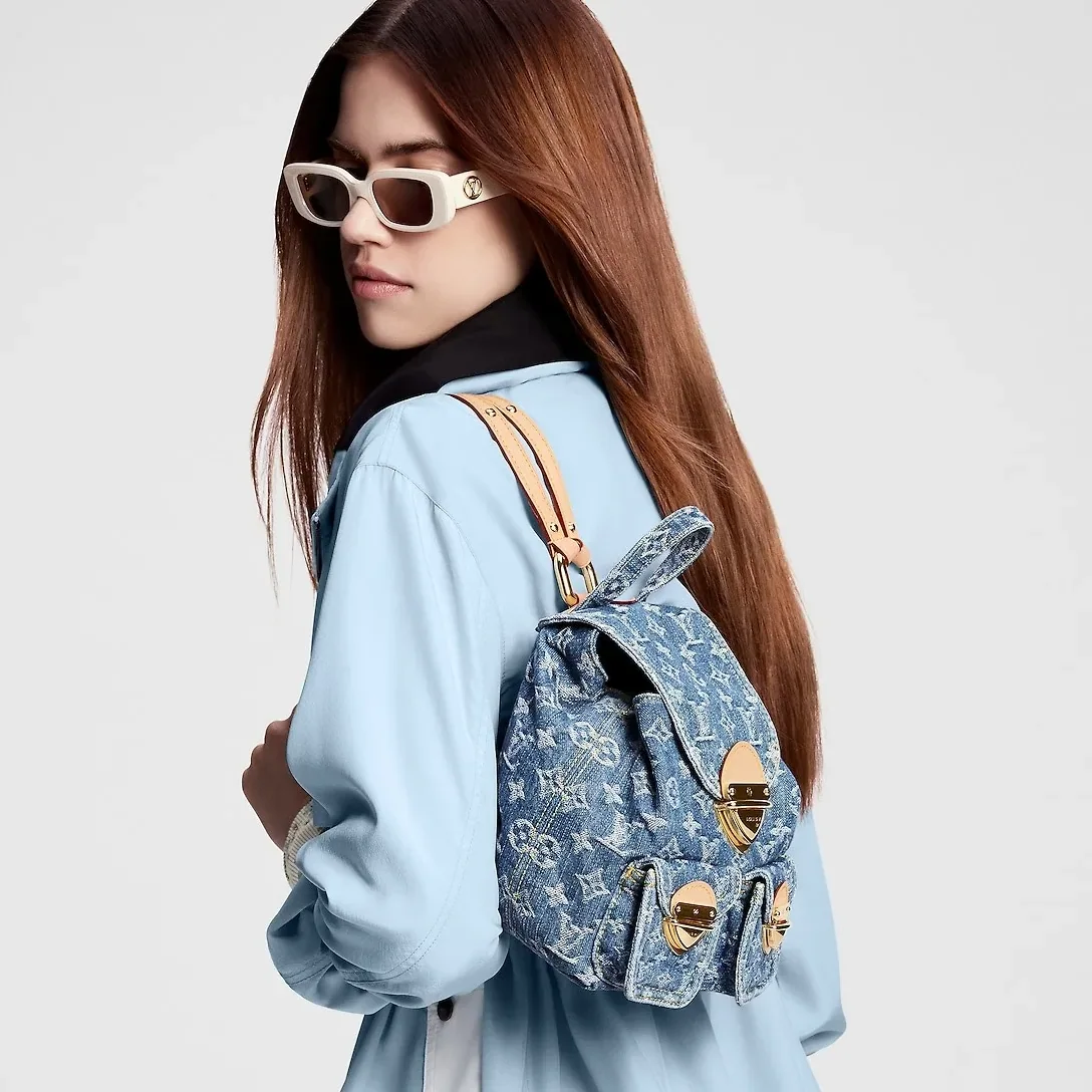Louis Vuitton Venice Denim Blue Back Pack - 10.2 Inches / Louis Vuitton Venice Denim Blue Back Pack - 10.2 Inches /