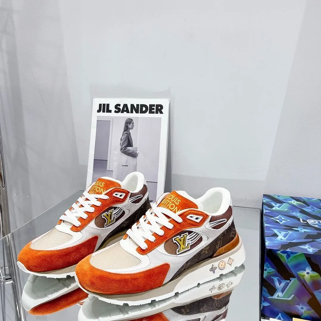 Louis Vuitton Run Away Sneaker Monogram Material Orange Louis Vuitton Run Away Sneaker Monogram Material Orange