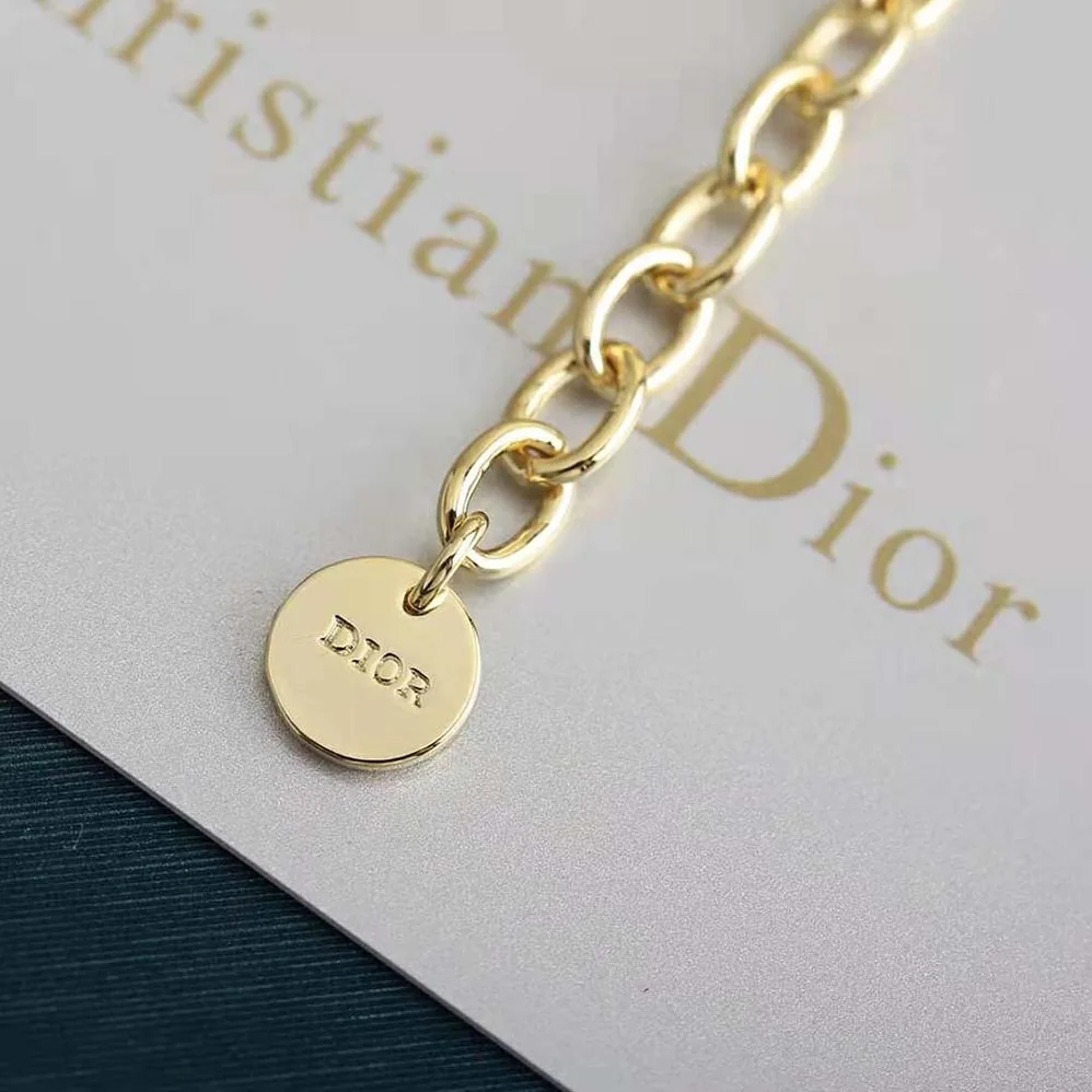 Dior Dio(r)evolution Choker Gold-Finish Metal and White Crystals for Women